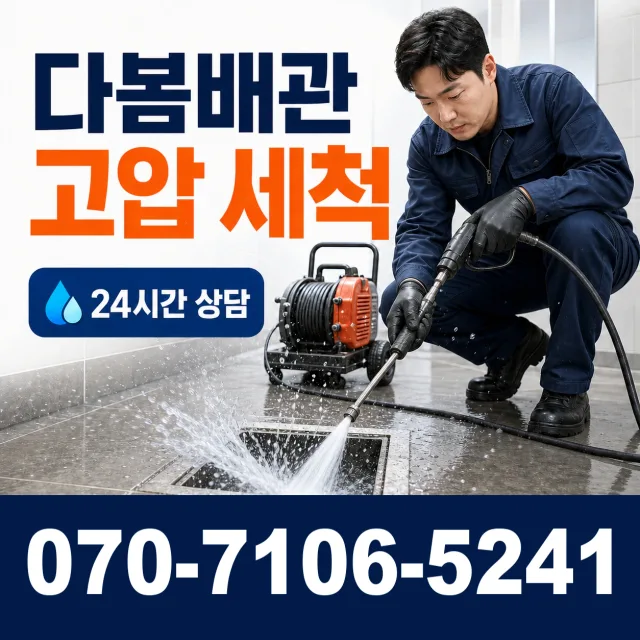 전남광주 해남군 삼산면 원진새길 배관뚫기 상담 이미지 4